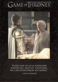 Game of Thrones Season 8 The Quotable Trading Card Q52 Front Rittenhouse Archives Moesbill Cards Melbourne Australia