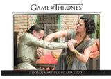 2016 Game of Thrones Season 6 Relationships Insert Trading Card DL33 Front Doran Martell & Ellaria Sand