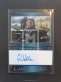 Game of Thrones Season 7 Blue Bordered Autograph Trading Card Gamma Greyjoy Front