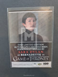 Game of Thrones Season 7 Bordered Autograph Trading Card Bernadette Back
