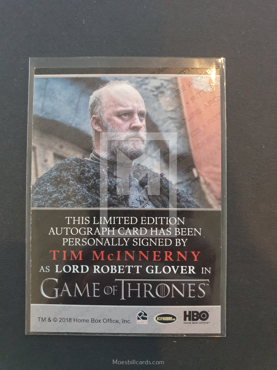 Game of Thrones Season 7 Tim McInnerny Auto | Moesbill Trading Cards ...