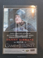 Game of Thrones Season 7 Bordered Autograph Trading Card Henk Back