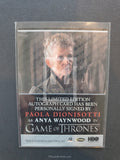 Game of Thrones Season 7 Bordered Autograph Trading Card Waynwood Back