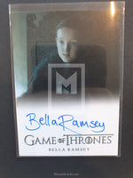 Game of Thrones Season 7 Full Bleed Autograph Trading Card Bella Front
