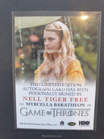 Game of Thrones Season 7 Full Bleed Autograph Trading Card Myrcella Back