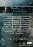 2017 Game of Thrones Season 7 Foil Parallel Trading Card 42 Back