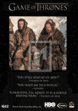Game of Thrones Season 7 The Quotable Trading Card Q62 Back Rittenhouse Archives Moesbill Cards Melbourne Australia