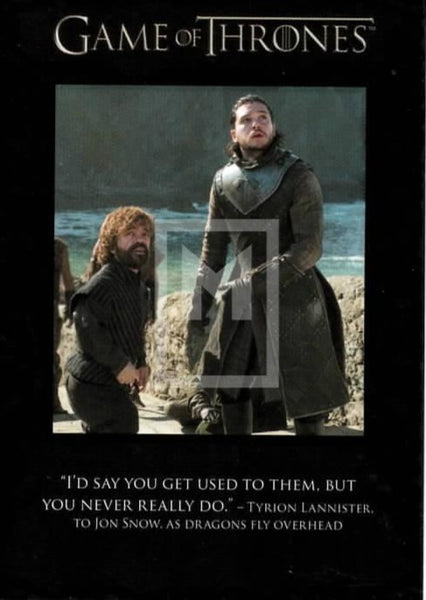 Game of Thrones Season 7 The Quotable Trading Card Q63 Front Rittenhouse Archives Moesbill Cards Melbourne Australia