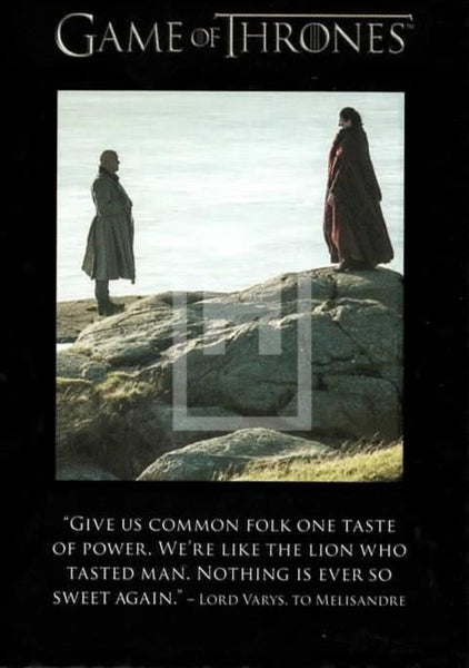 Game of Thrones Season 7 The Quotable Trading Card Q64 Front Rittenhouse Archives Moesbill Cards Melbourne Australia
