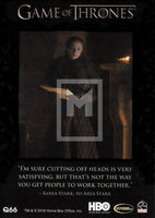 Game of Thrones Season 7 The Quotable Trading Card Q66 Back Rittenhouse Archives Moesbill Cards Melbourne Australia
