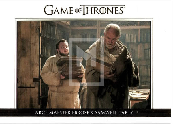 2017 Game of Thrones Season 7 Relationships Insert Trading Card Gold Parallel Trading Card DL44 Front Samwell Tarly
