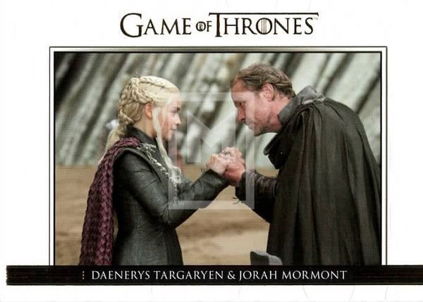2017 Game of Thrones Season 7 Relationships Insert Trading Card Gold Parallel Trading Card DL45 Front Daenerys Targaryen