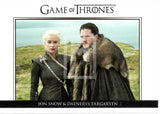 2017 Game of Thrones Season 7 Relationships Insert Trading Card DL41 Front Jon Snow & Daenerys Targaryen