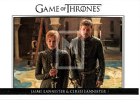 2017 Game of Thrones Season 7 Relationships Insert Trading Card DL43 Front Jaime Cersei Lannister