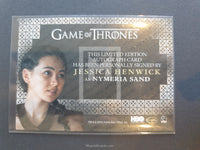 Game of Thrones Season 7 Valyrian Steel Autograph Trading Card Nymeria Back