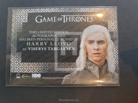 Game of Thrones Season 7 Valyrian Steel Lloyd Autograph Trading Card Back