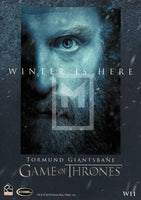 2017 Game of Thrones Season 7 Winter is Here Trading Card W11 Tormund Giantsbane Back