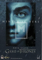 2017 Game of Thrones Season 7 Winter is Here Trading Card W1 Arya Stark Back