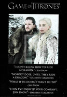 Game of Thrones Season 8 Quotable Trading Card Q72 Front