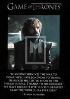 Game of Thrones Season 8 Quotable Trading Card Q73 Front