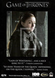 Game of Thrones Season 8 Quotable Trading Card Q74 Back
