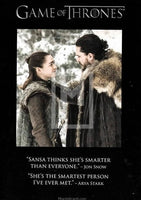 Game of Thrones Season 8 Quotable Trading Card Q76 Front