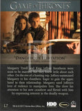 2017 Game of Thrones Valyrian Steel Rittenhouse Archives 3D Lenticular Trading Card L7 Margaery Tyrell & King Joffrey Baratheon Back