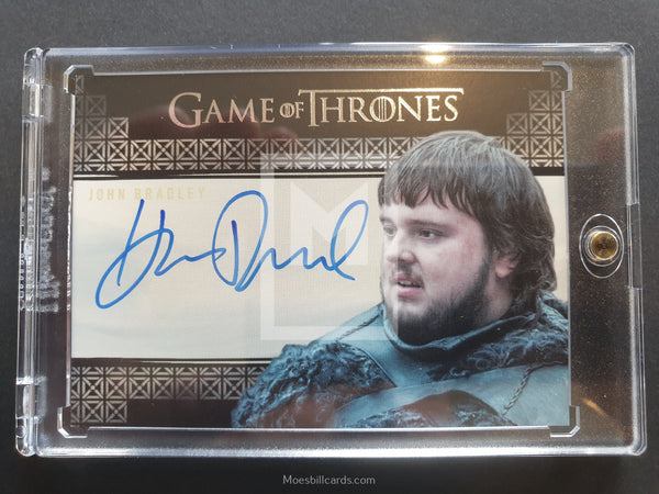Game of Thrones Valyrian Steel Samwell Autograph Trading Card Front