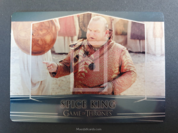 2017 Game of Thrones Valyrian Steel Rittenhouse Archives Base Trading Card 100 Spice King Front