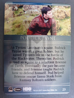2017 Game of Thrones Valyrian Steel Rittenhouse Archives Base Trading Card 23 Podrick Payne Back