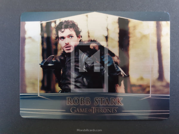 2017 Game of Thrones Valyrian Steel Rittenhouse Archives Base Trading Card 34 Robb Stark Front