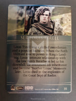 2017 Game of Thrones Valyrian Steel Rittenhouse Archives Base Trading Card 35 Ser Loras Tyrell Back