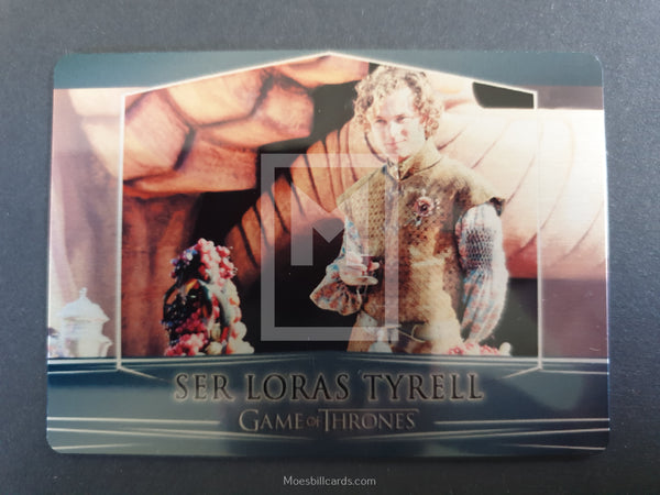 2017 Game of Thrones Valyrian Steel Rittenhouse Archives Base Trading Card 35 Ser Loras Tyrell Front