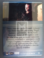 2017 Game of Thrones Valyrian Steel Rittenhouse Archives Base Trading Card 52 Qyburn Back