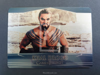 2017 Game of Thrones Valyrian Steel Rittenhouse Archives Base Trading Card 75 Khal Drogo Front