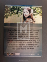 2017 Game of Thrones Valyrian Steel Rittenhouse Archives Base Trading Card 81 Myranda Back