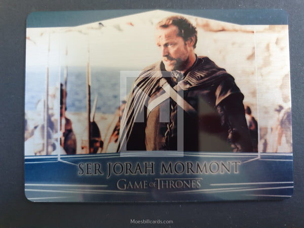 2017 Game of Thrones Valyrian Steel Rittenhouse Archives Base Trading Card 8 Ser Jorah Mormont Front