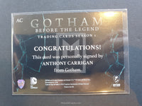 Gotham Season 1 AC Autograph Trading Card Back