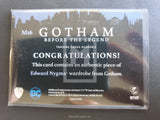 Gotham Season 2 Costume Trading Card M16 Back