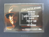 Topps Indiana Jones Heritage Tan Autograph Trading Card Back