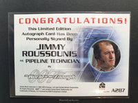 James Bond Archives 2016 A287 Pipeline Autograph Trading Card Back