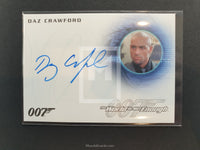 James Bond Archives 2016 A289 Daz Autograph Trading Card Front