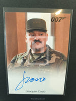 James Bond Heroes Villains Full Bleed Cosio Autograph Trading Card Front