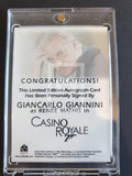James Bond In Motion Full Bleed Giannini Autograph Trading Card Back