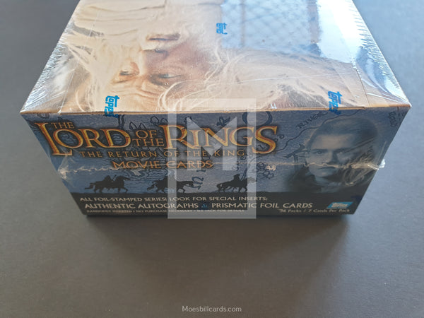 lord of the rings return of the king booster box Topps Lord of the Rings Return of the King Box