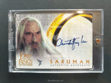 Lord of the Rings Two Towers Lee Autograph Trading Card Front