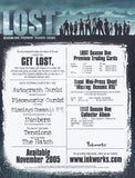 Lost Season 1 Promo Sell Sheet Trading Card Back