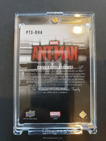 Marvel Antman Upper Deck Trading Card PT3-DHA memorabilia Back