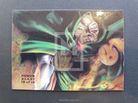 Marvel Flair 94 Annual Power blast Trading Card Dr Doom 18 Back