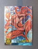 Marvel Flair Annual 95 Chromium Trading Card Carnage 2 Front